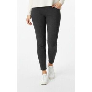 J. Jill Leggings Ponte Knit Women's Size Small Gray Textured Stretch Pull On EUC